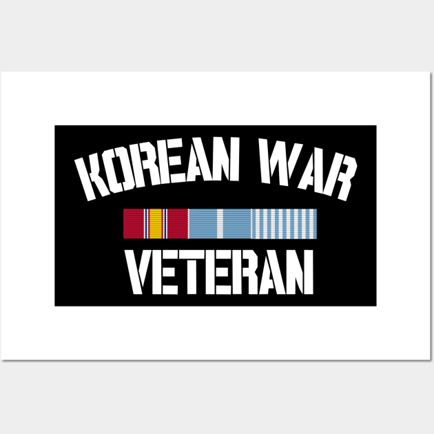 Korean War Veteran Pride Korea Service Ribbon Wall Art by Revinct_Designs